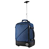 Cabin Max Greenwich Sac à Dos à roulettes Hybride, Bleu Atlantique, 45 x 36 x 20 cm, Fourre-Tout