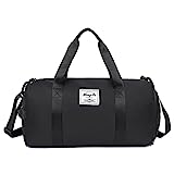 Sac de Sport Léger pour Homme et Femme, Sac de Voyage et Sac à Main, avec Compartiment à Chaussure et Compartiment Humide pour Sport, Fitness, L'entraînement, Voyages, Week-End et Vacances