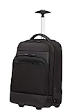 Samsonite Mysight - Sac à dos pour ordinateur portable avec 2 roulettes (48 cm - 25.5 L), Noir (Black)