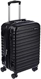 Amazon Basics Valise de voyage à roulettes pivotantes, Noir, 55 cm