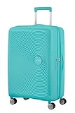 American Tourister Soundbox - Spinner M Extensible Valise, 67 cm, 71.5/81 L, Bleu (Poolside Blue)